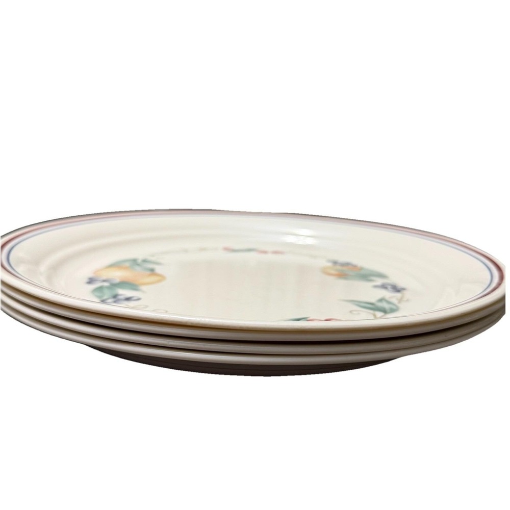 Corelle Abundance Vintage Dinner Plates 10" Vitrelle USA Set of 4 Cottagecore - Picture 2 of 8